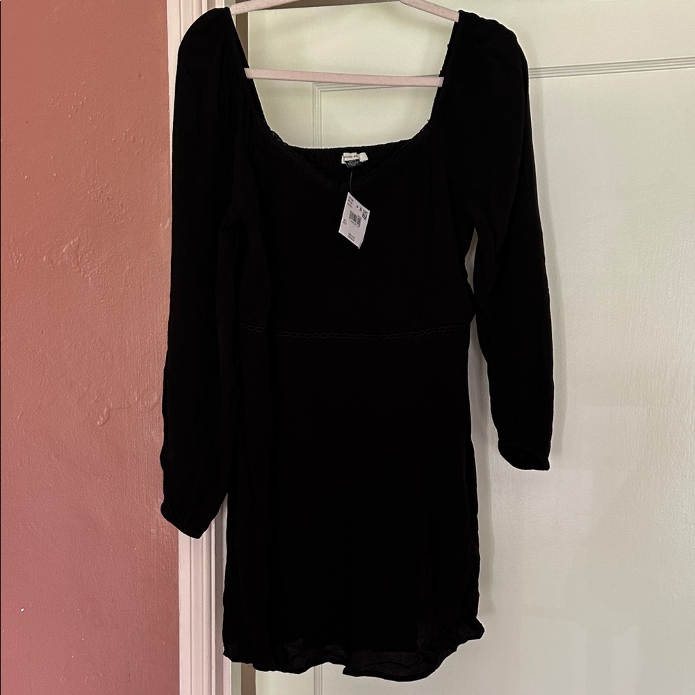 American Eagle Outfitters Black Long Sleeve Dress